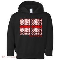 Gobble Gobble Retro Happy Thanksgiving Toddler Hoodie thumb 0
