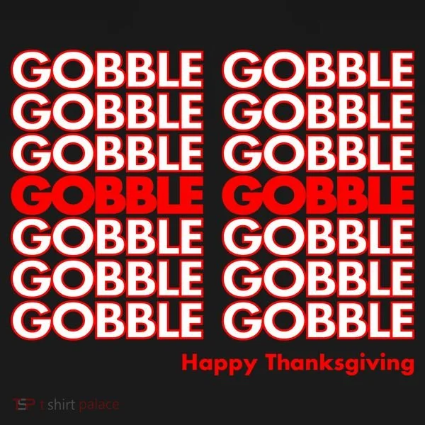Gobble Gobble Retro Happy Thanksgiving Women's Long Sleeve Shirt