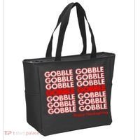 Gobble Gobble Retro Happy Thanksgiving Tote Bag thumb 2