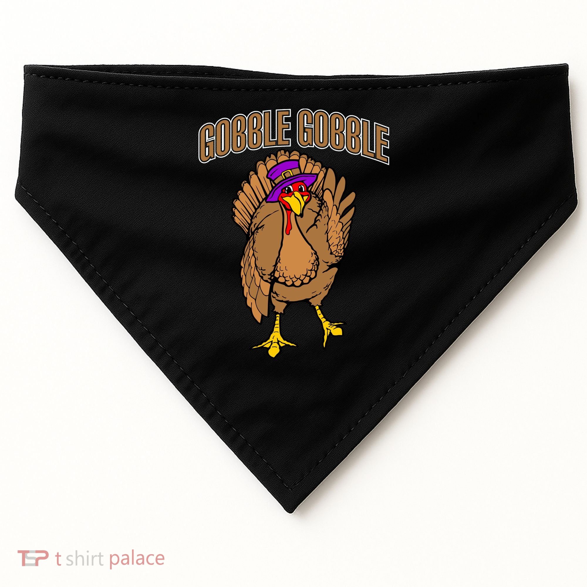 Gobble Gobble Turkey USA-Made Doggie Bandana
