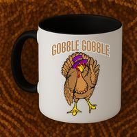 Gobble Gobble Turkey Coffee Mug thumb 2