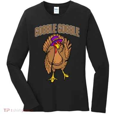 Gobble Gobble Turkey Women's Long Sleeve Shirt