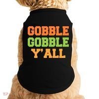 Gobble Gobble Y'All Thanksgiving Doggie Tank thumb 0