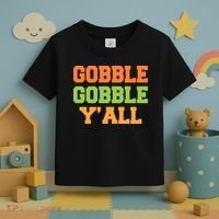 Gobble Gobble Y'All Thanksgiving Toddler T-Shirt thumb 3