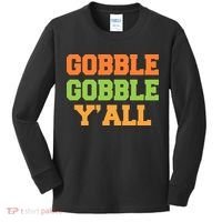 Gobble Gobble Y'All Thanksgiving Kids Long Sleeve Shirt thumb 0