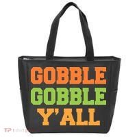 Gobble Gobble Y'All Thanksgiving Tote Bag thumb 0