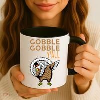 Gobble Gobble Y'all Turkey Coffee Mug thumb 3