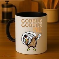 Gobble Gobble Y'all Turkey Coffee Mug thumb 4