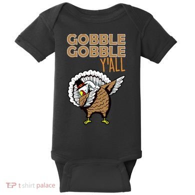Gobble Gobble Y'all Turkey Baby Bodysuit