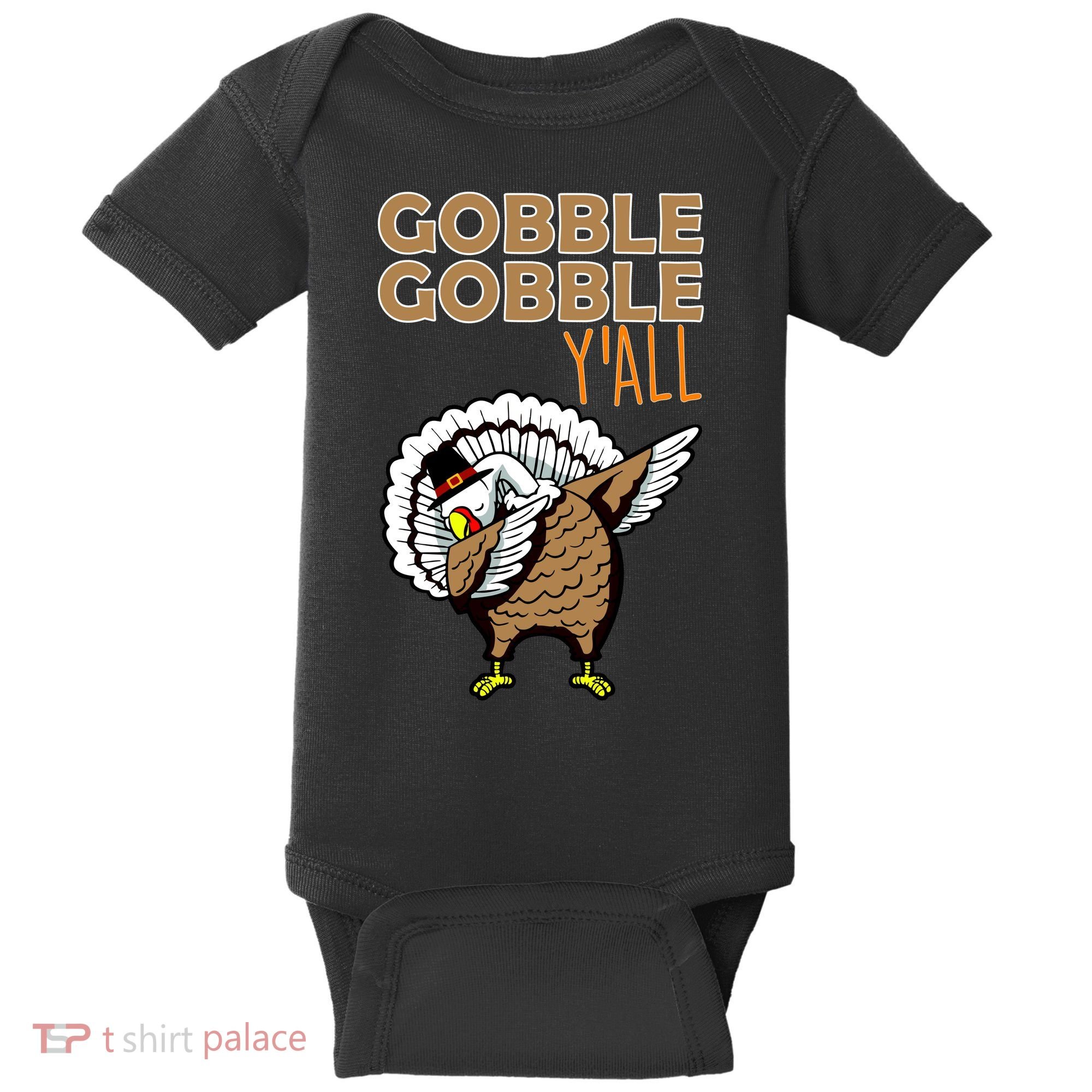 Gobble Gobble Y'all Turkey Baby Bodysuit