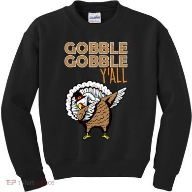 Gobble Gobble Y'all Turkey Kids Sweatshirt