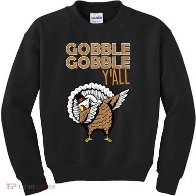 Gobble Gobble Y'all Turkey Kids Sweatshirt