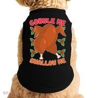 Gobble Me Swallow Me Dancing Turkey Doggie Tank thumb 0