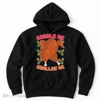 Gobble Me Swallow Me Dancing Turkey Hoodie thumb 0