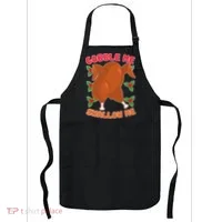 Gobble Me Swallow Me Dancing Turkey Apron thumb 0