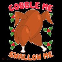 Gobble Me Swallow Me Dancing Turkey Apron thumb 3