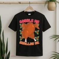 Gobble Me Swallow Me Dancing Turkey T-Shirt thumb 2