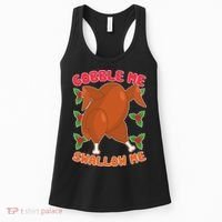 Gobble Me Swallow Me Dancing Turkey Women's Tank Top thumb 0
