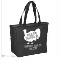 Gobble Me Swallow Me Drip Gravy Down the Side Of Me Tote Bag thumb 2