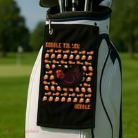 Gobble Til You Wobble Golf Towel thumb 2