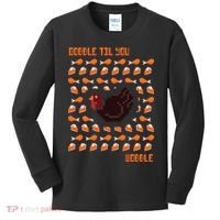 Gobble Til You Wobble Kids Long Sleeve Shirt thumb 0