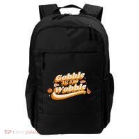 Gobble Til You Wobble Funny Thanksgiving Backpack thumb 0