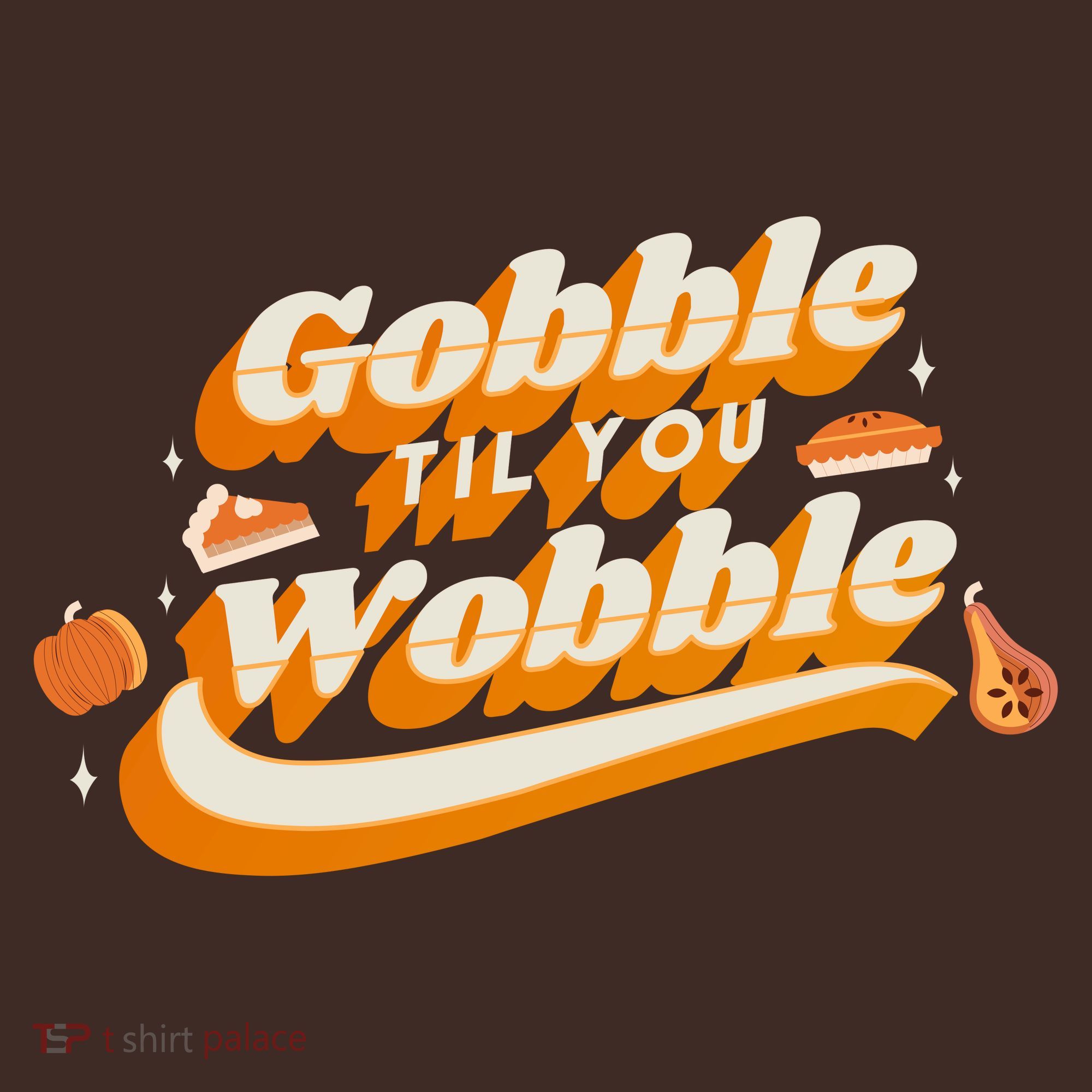 Gobble Til You Wobble Funny Thanksgiving Baby Bodysuit
