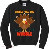 Gobble Till You Wobble Kids Sweatshirt thumb 0