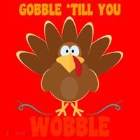 Gobble Till You Wobble Santa Hat thumb 1