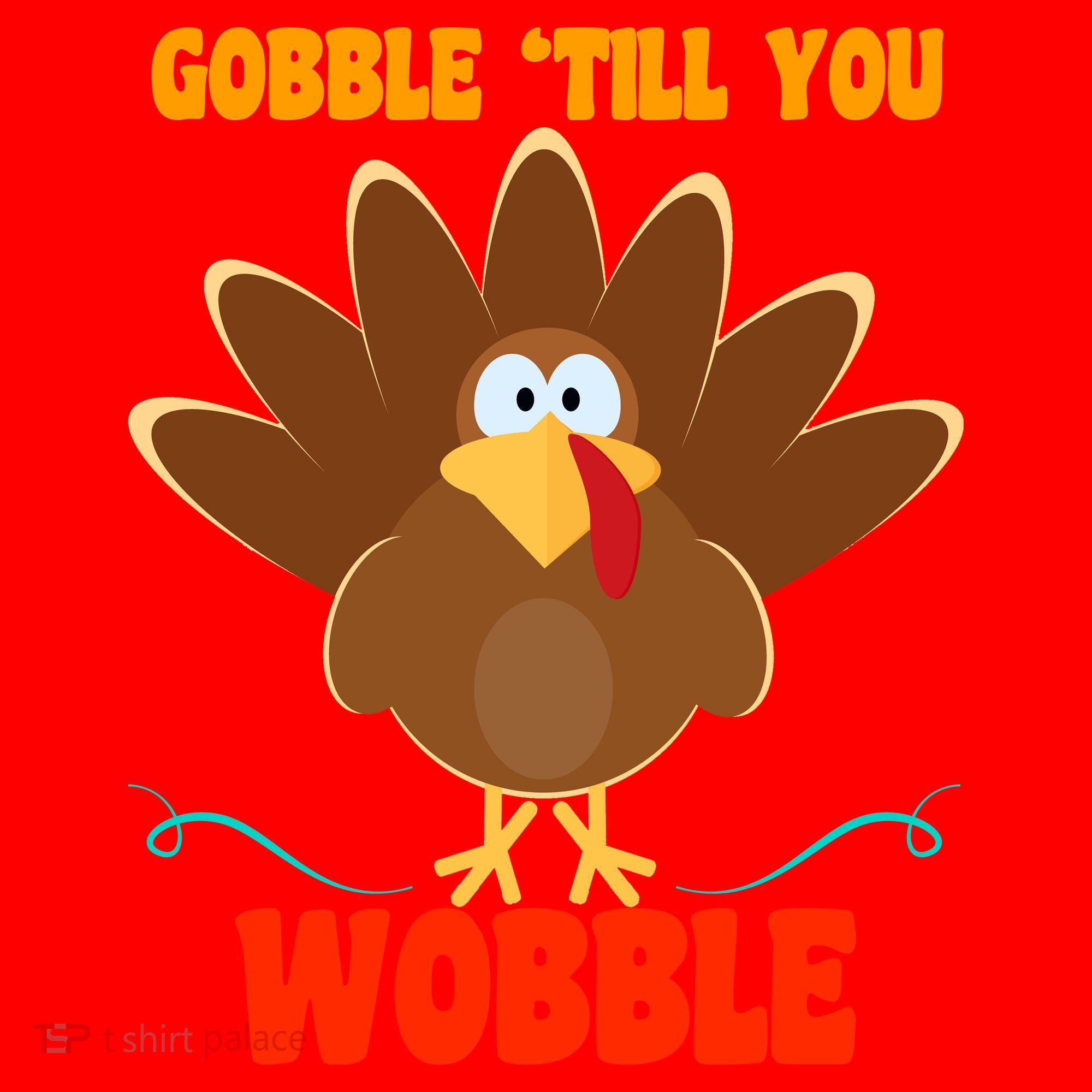 Gobble Till You Wobble Santa Hat
