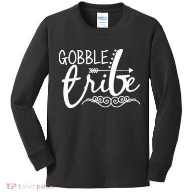 Gobble Tribe Kids Long Sleeve Shirt