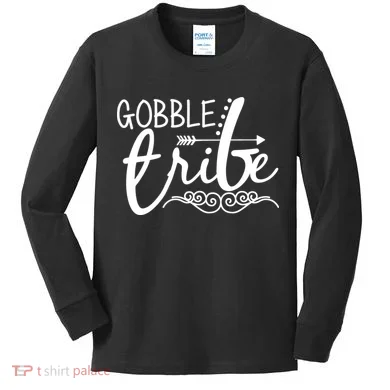 Gobble Tribe Kids Long Sleeve Shirt