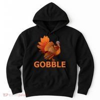 Gobble Turkey Thanksgiving Hoodie thumb 0