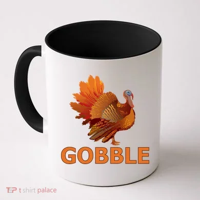 Gobble Turkey Thanksgiving Coffee Mug