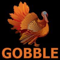 Gobble Turkey Thanksgiving Ornament thumb 1