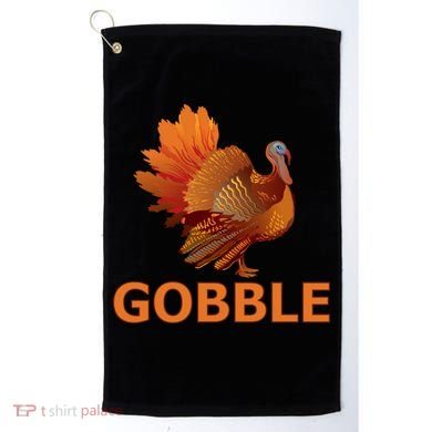 Gobble Turkey Thanksgiving Golf Towel