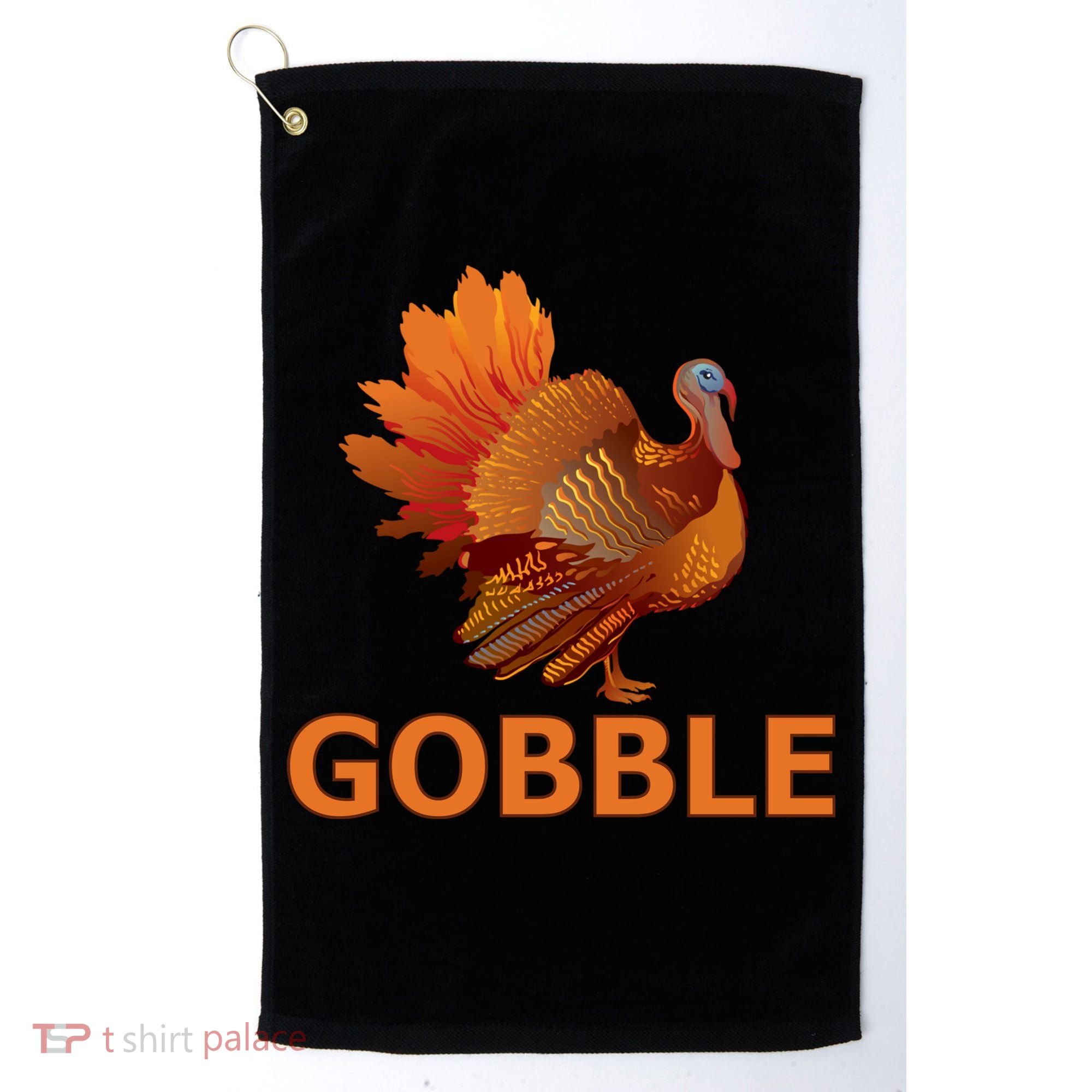 Gobble Turkey Thanksgiving Golf Towel