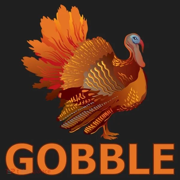 Gobble Turkey Thanksgiving Golf Towel