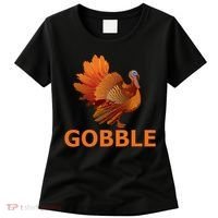 Gobble Turkey Thanksgiving Women's T-Shirt thumb 0