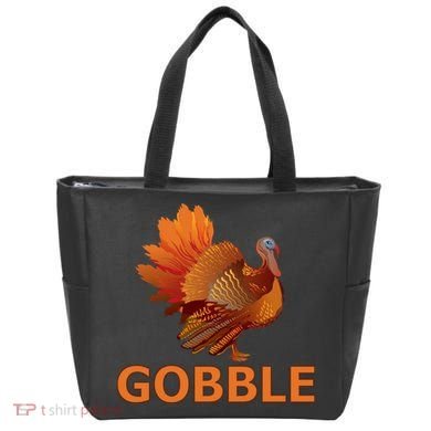 Gobble Turkey Thanksgiving Tote Bag