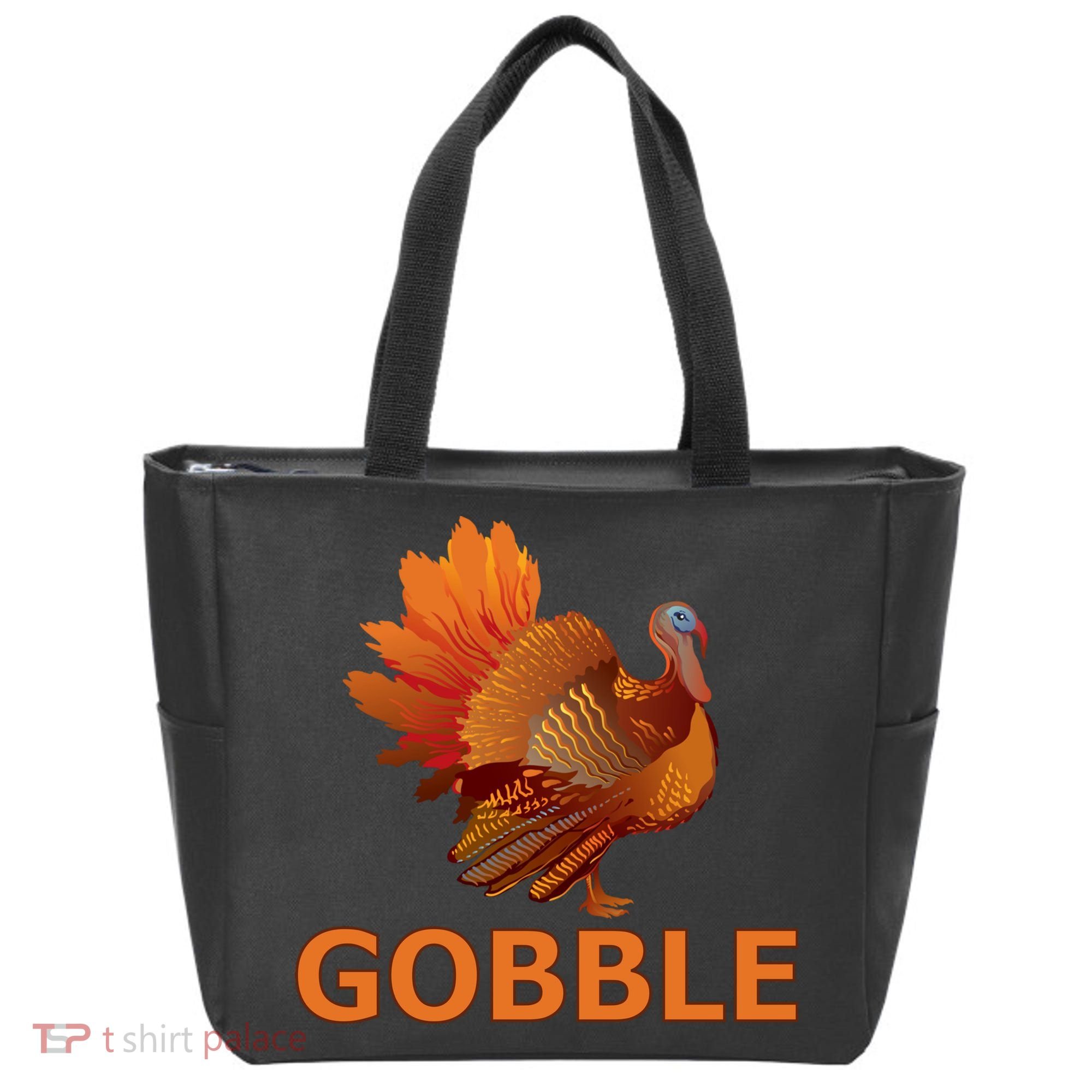 Gobble Turkey Thanksgiving Tote Bag