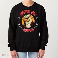 Game On Cupid Video Gaming Valentine Women's Sweatshirt thumb 0