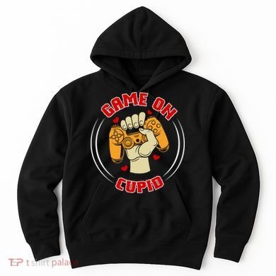 Game On Cupid Video Gaming Valentine Hoodie