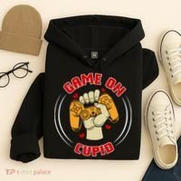 Game On Cupid Video Gaming Valentine Hoodie thumb 4