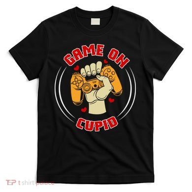 Game On Cupid Video Gaming Valentine T-Shirt