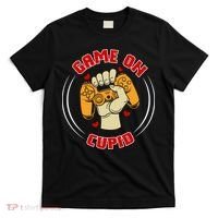 Game On Cupid Video Gaming Valentine T-Shirt thumb 0