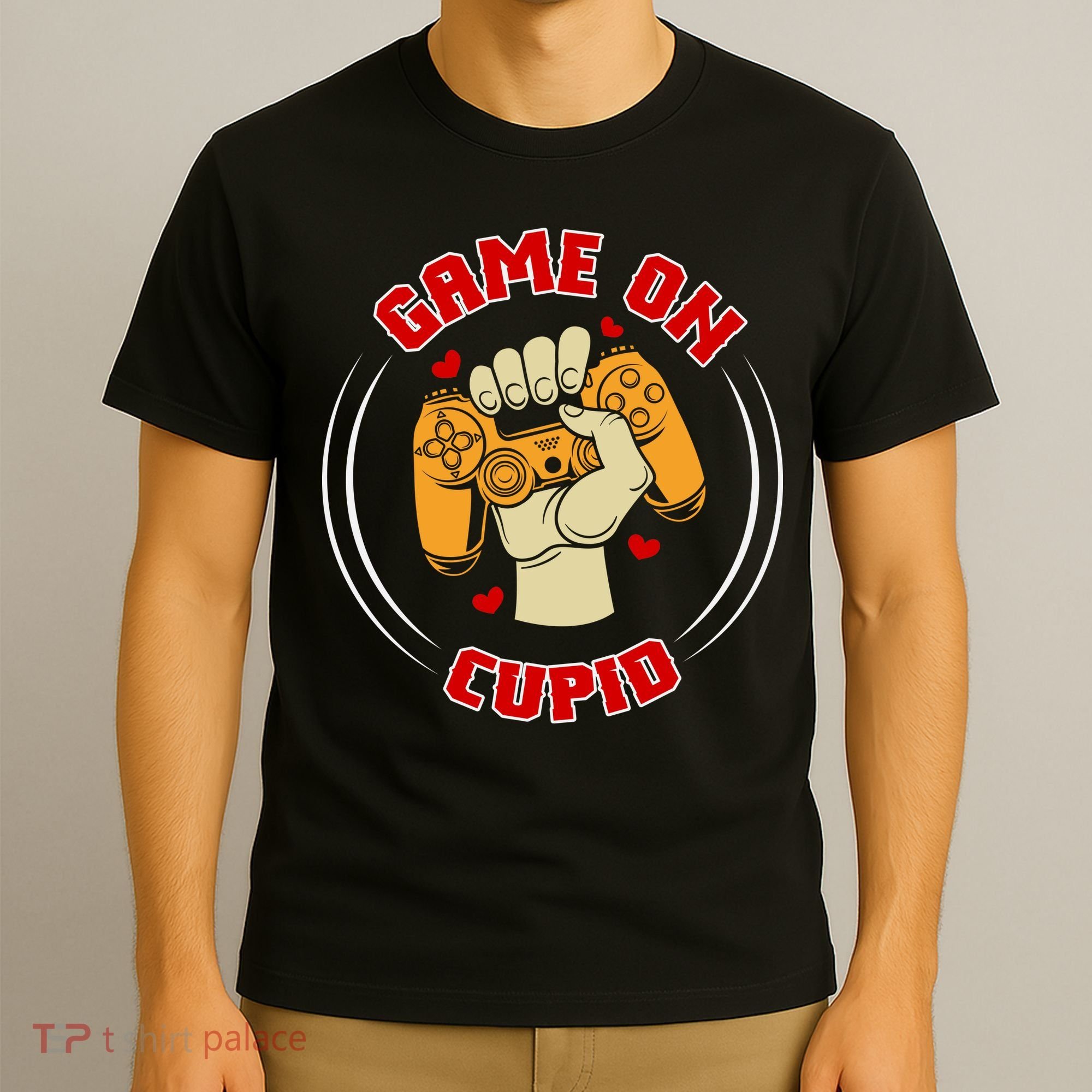 Game On Cupid Video Gaming Valentine T-Shirt