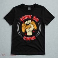Game On Cupid Video Gaming Valentine T-Shirt thumb 5