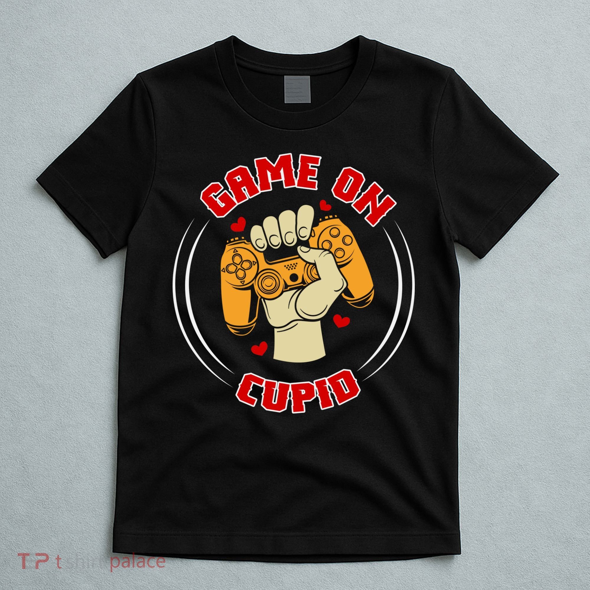 Game On Cupid Video Gaming Valentine T-Shirt