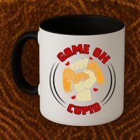 Game On Cupid Video Gaming Valentine Coffee Mug thumb 2